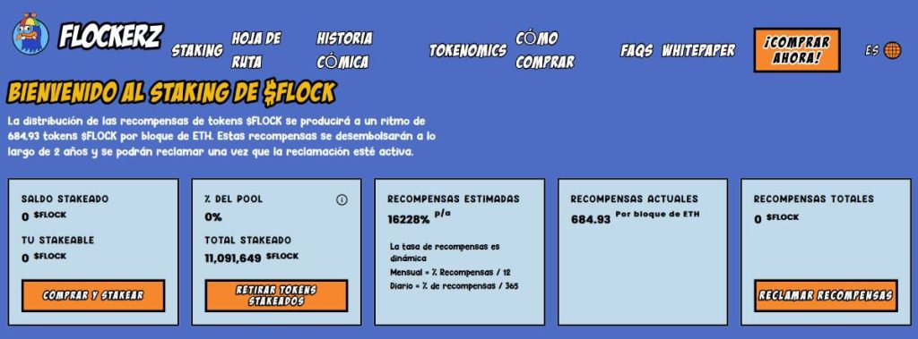 El APY de staking de Flockerz llegó a un 30.000%