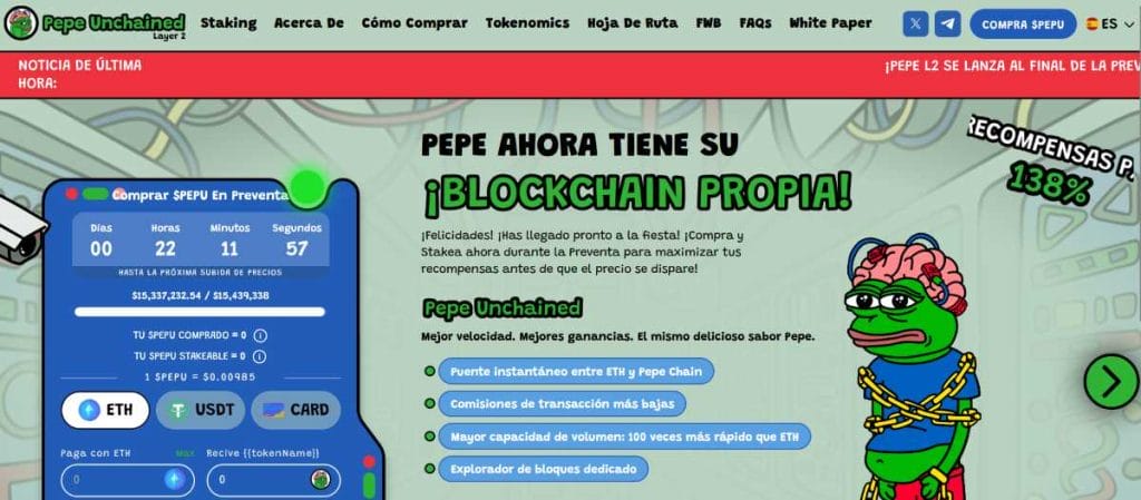 Pepe Unchained bate récords en su preventa