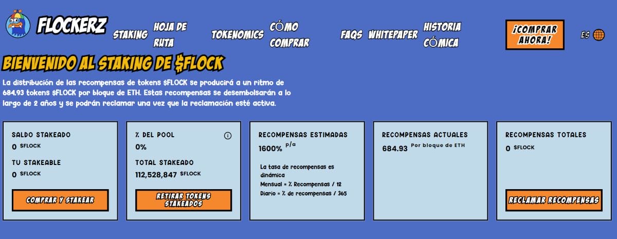 Distribución de las recompensas de tokens $FLOCK