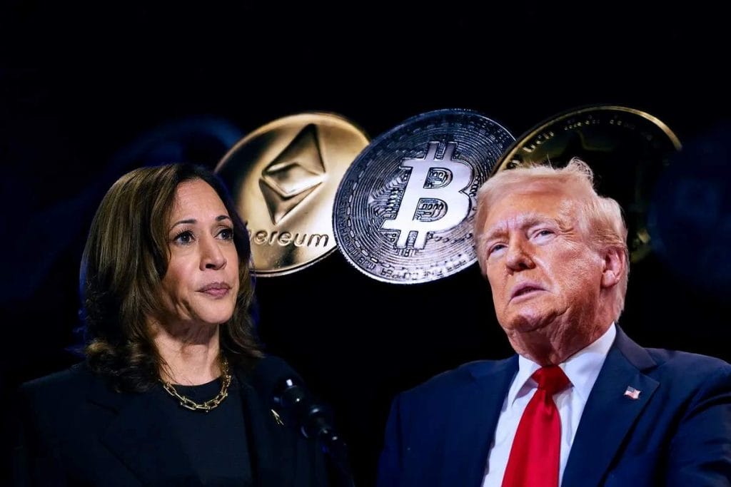 Tanto Kamala Harris como Donald Trump han recibido donaciones de criptomonedas.