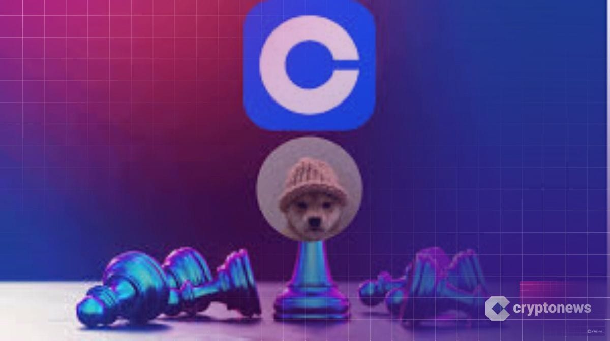 Coinbase lista a Dogwifhat tras el éxito de PEPE