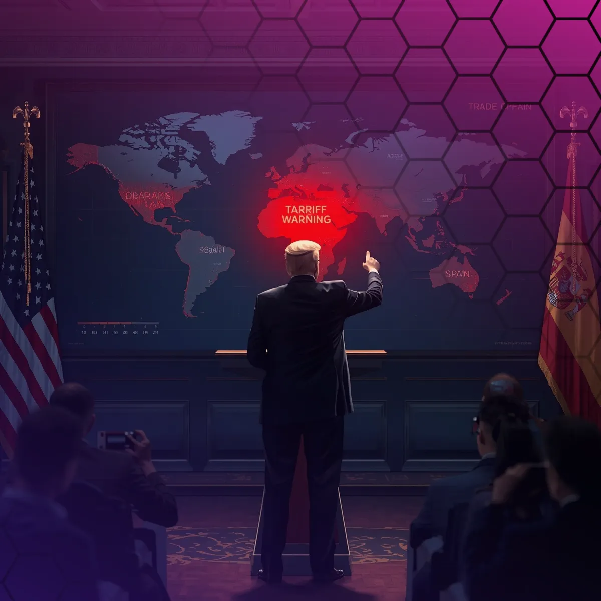 Vuelve el temor de las criptomonedas: Trump amenaza a España con aranceles
