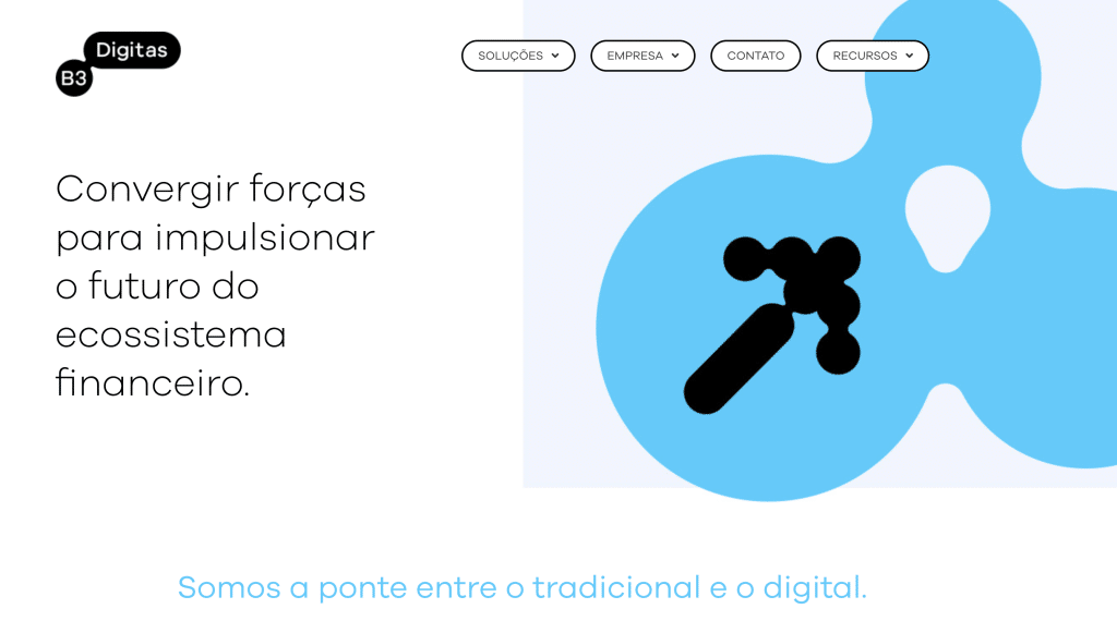 Site da B3 Digitas