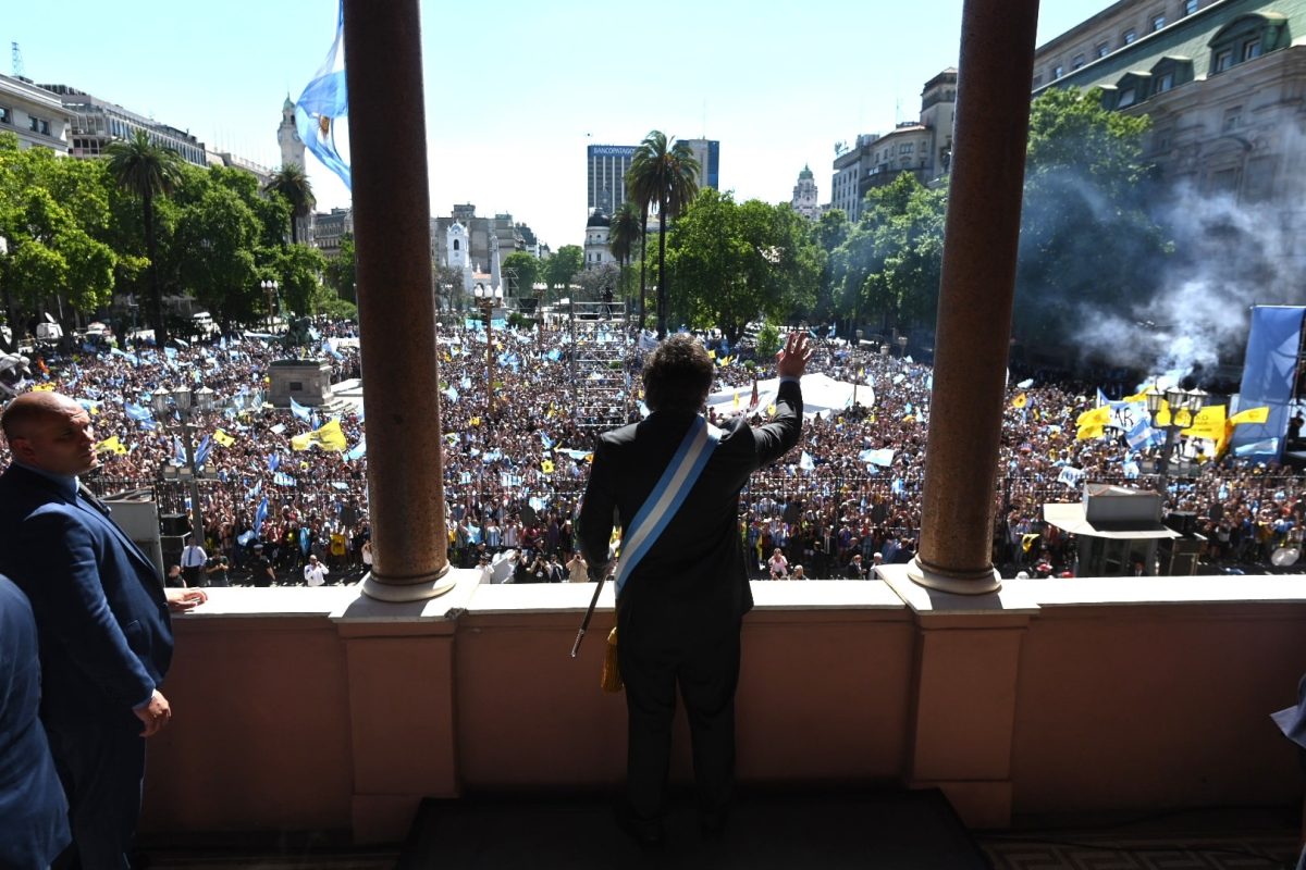 Posse de Javier Milei na Argentina