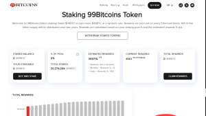 Ganhar recompensas passivas com Staking do token $99BTC
