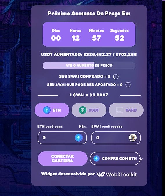 Troque tokens por $WAI
