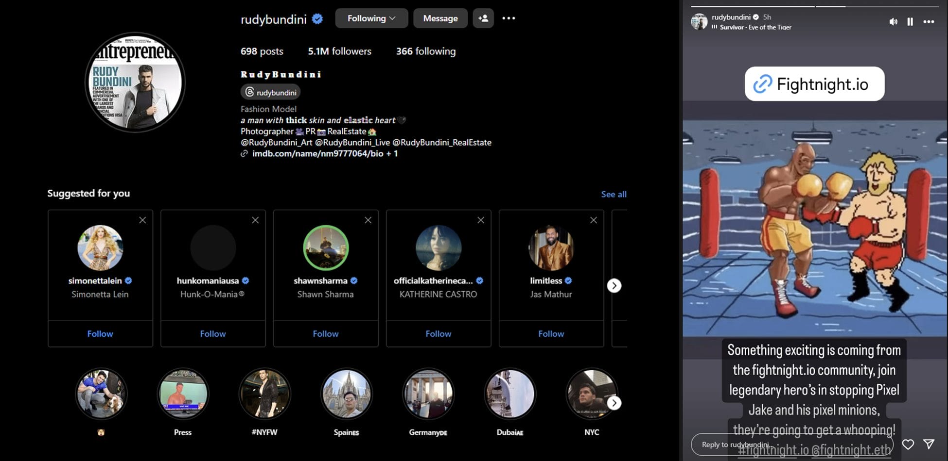 Instagram Bundini
