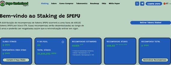 Staking de Pepe Unchained