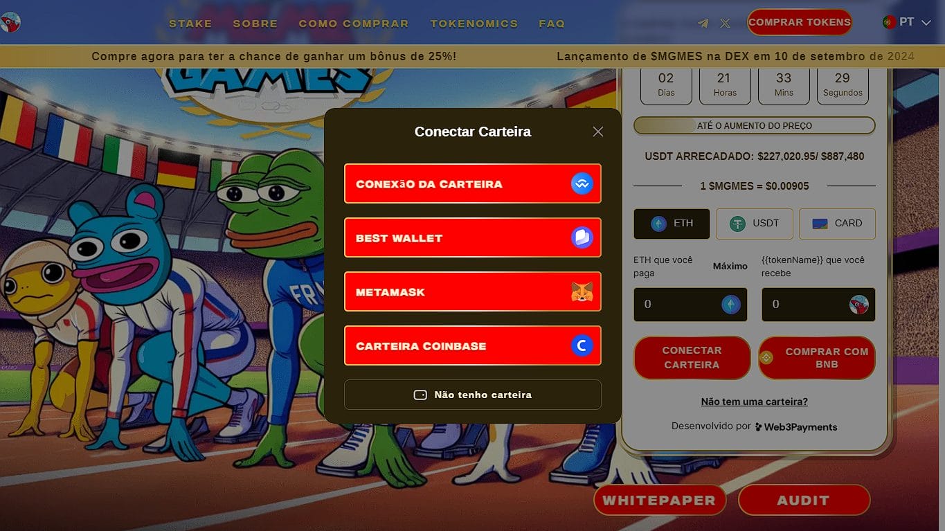 Conecte sua carteira para comprar The Meme Games
