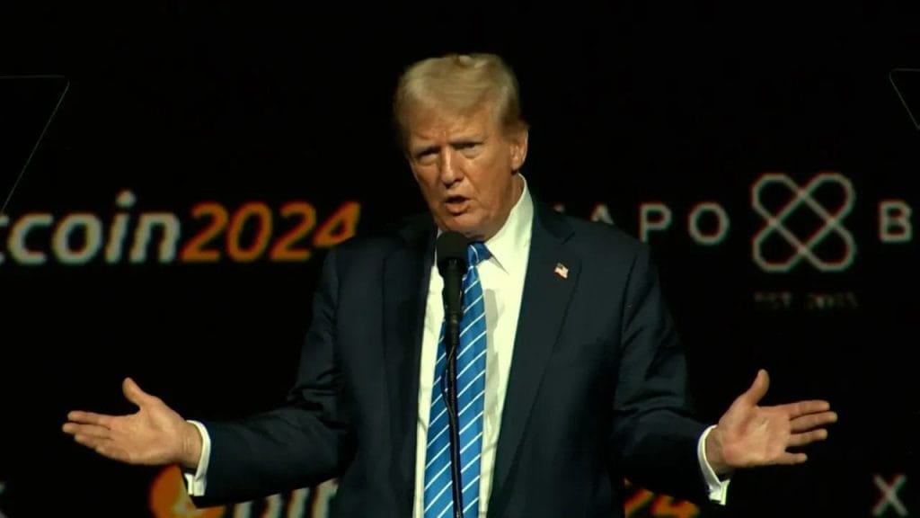 Trump discursa na Conferência Bitcoin e criptomoeda sobe para US$ 69 mil