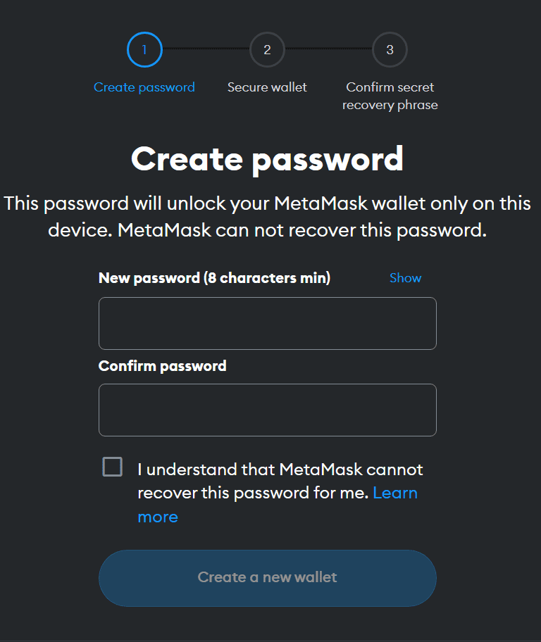 Hur sätta upp en MetaMask-plånbok