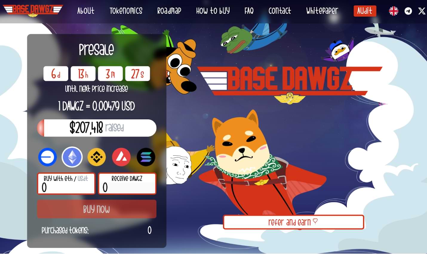 Nya Base Chain Meme myntet Base Dawgz lanserar sitt kryptoförköp, kommer det explodera som Brett?