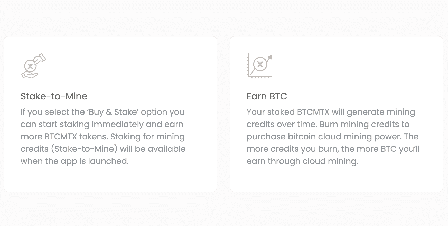 Stake BTC Bitcoin Minetrix