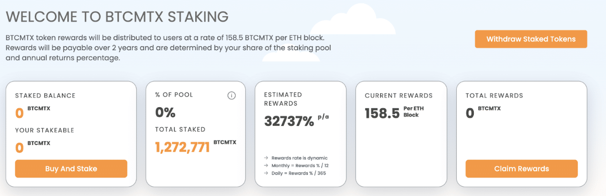 BTCMTX Staking