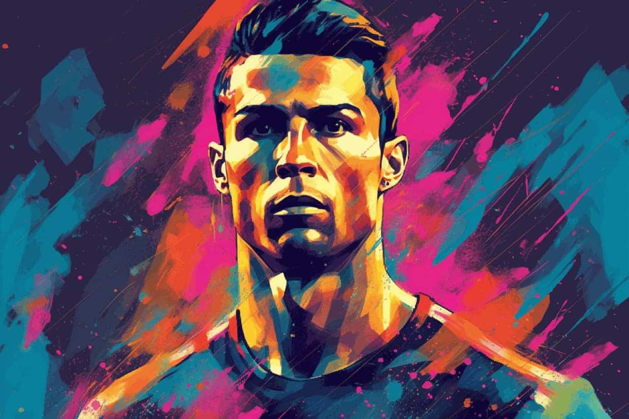 cristiano ronaldo fargerikt bilde