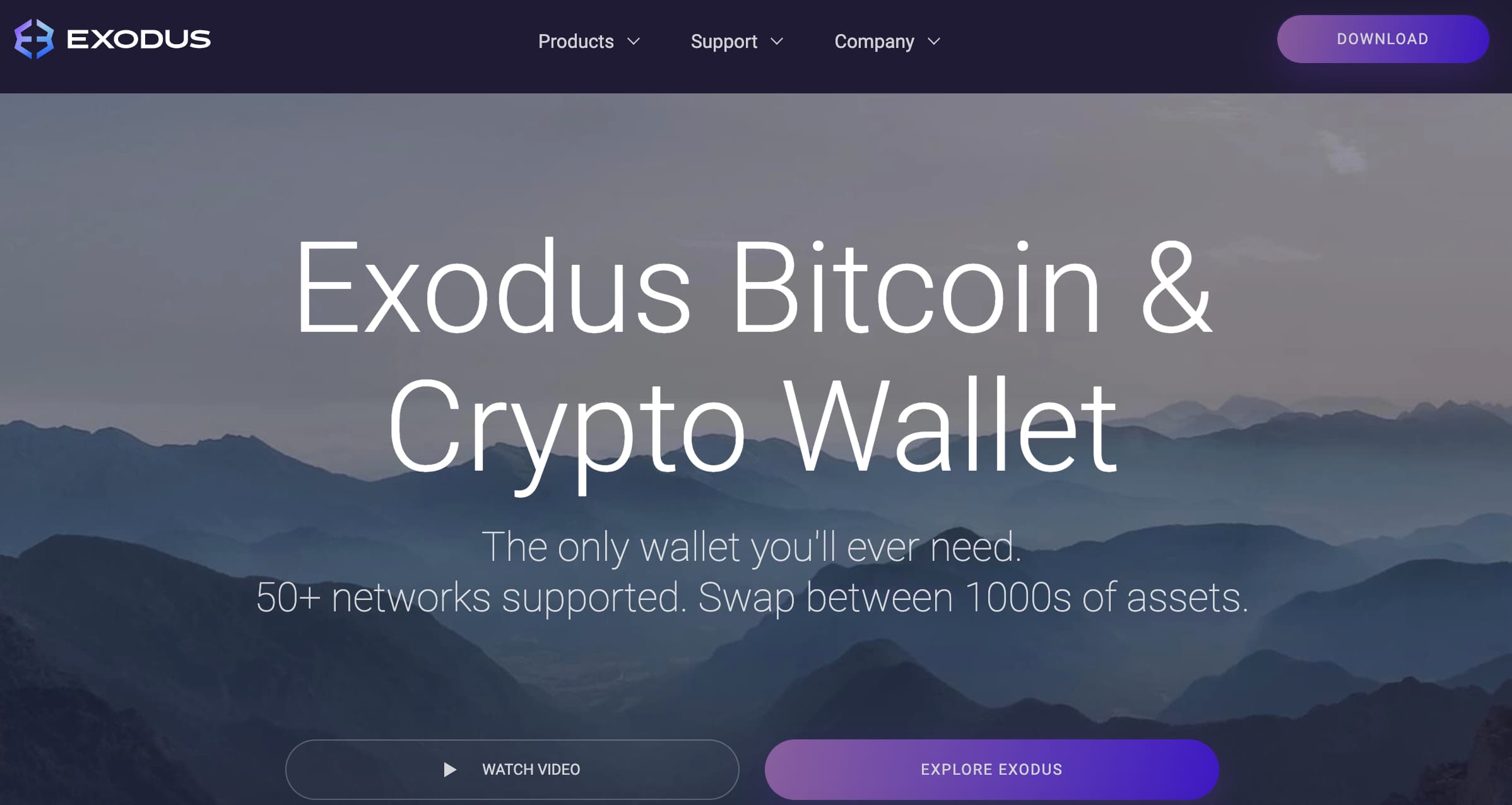 Exodus Bitcoin og Kryptolommebok