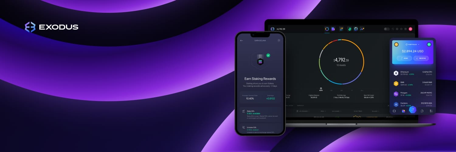 Exodus Wallet display