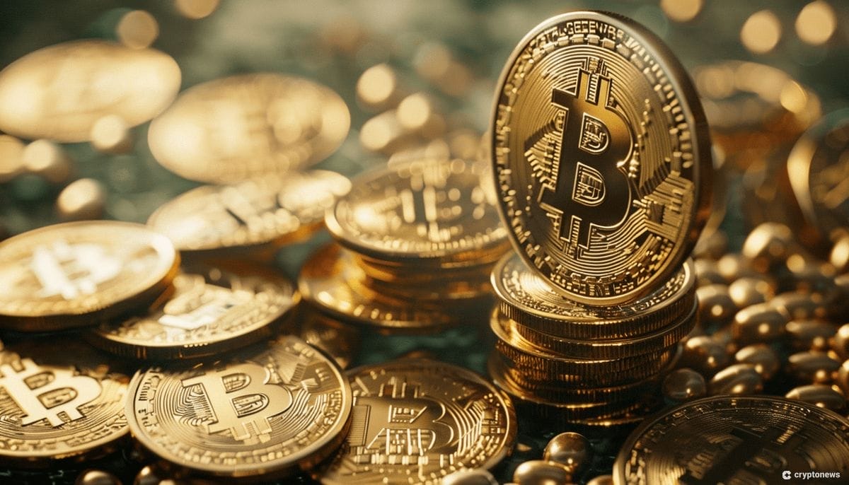 Futuurit sulkeutuivat bitcoinin kurssikorjauksessa. Kuvassa bitcoin-kolikoita.