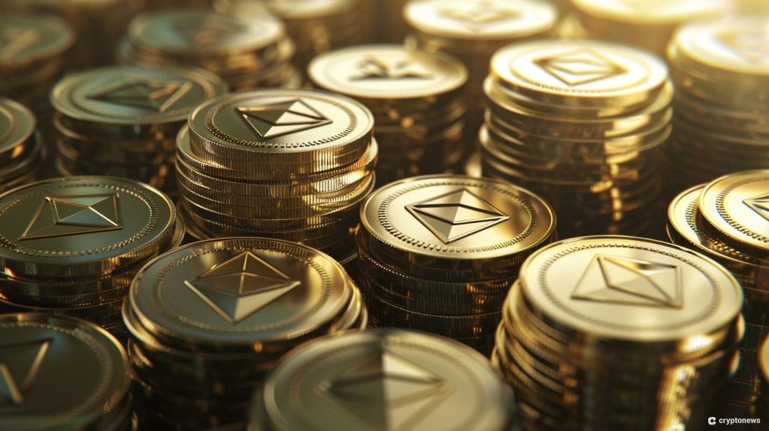 Spot ethereum ETF tulee todennäköisesti kesällä. Kuvituskuvassa Ether-kolikoita.