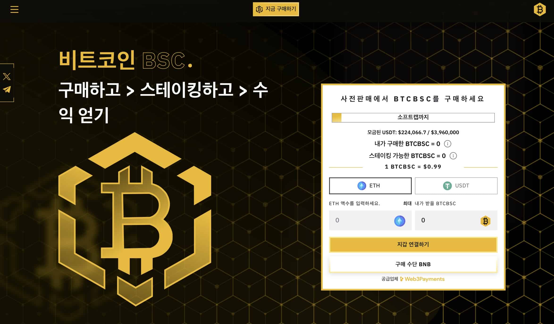비트코인 BSC 사전판매