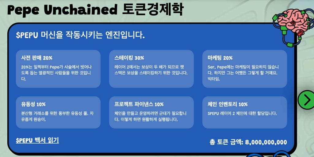페페 언체인드 토크노믹스