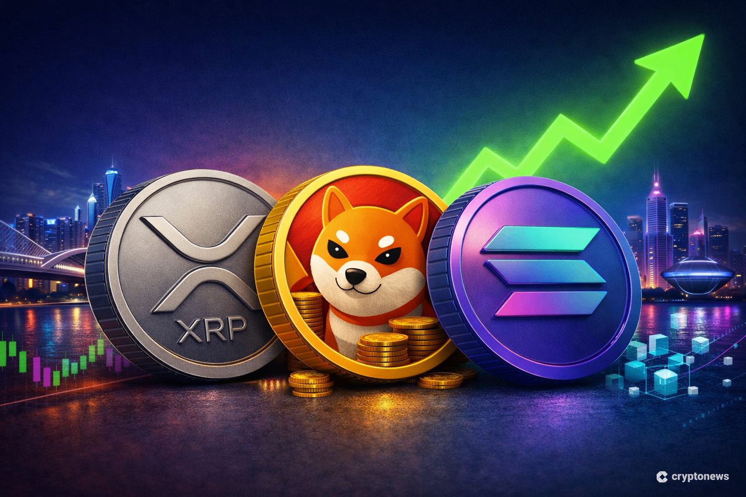 [2월 23일 코인시황] XRP·솔라나·시바이누 전망 분석