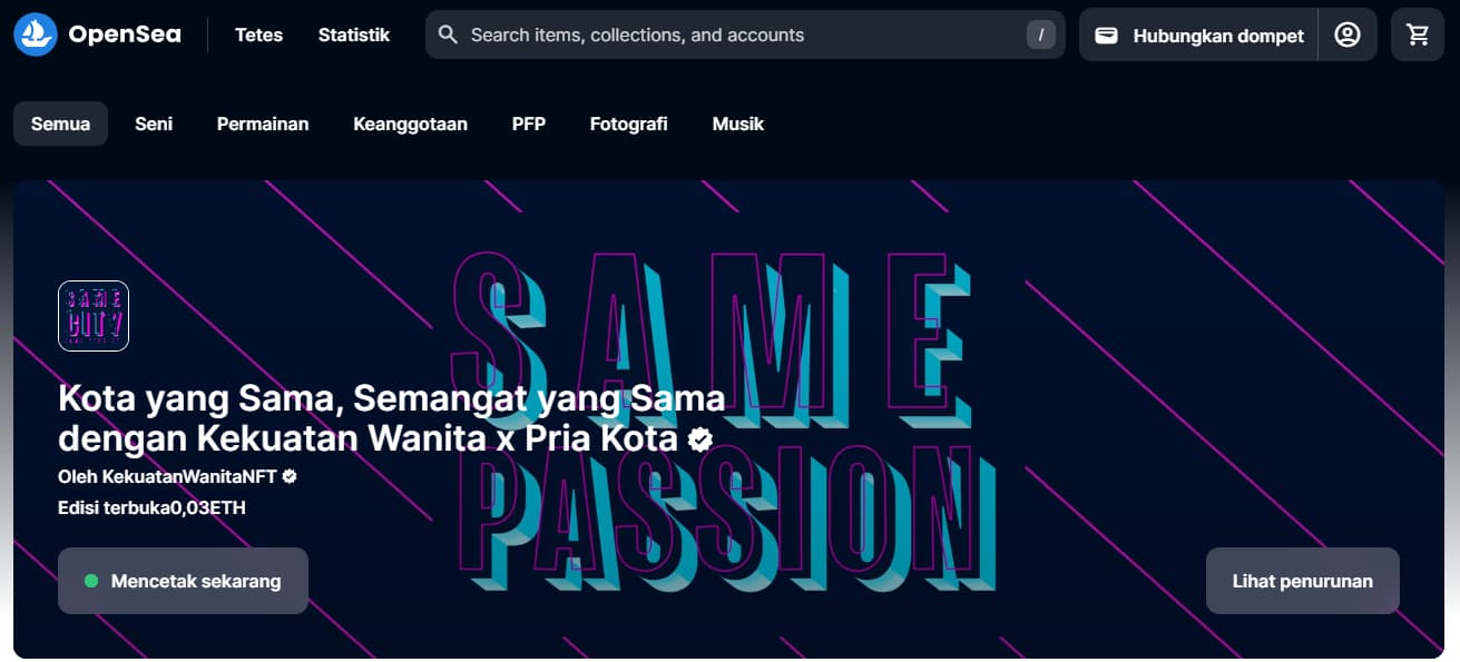 OpenSea Pasar NFT