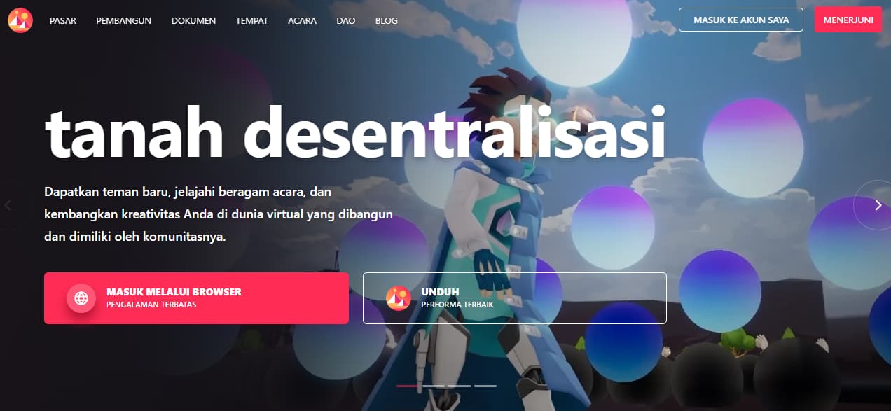 Decentraland Pasar NFT