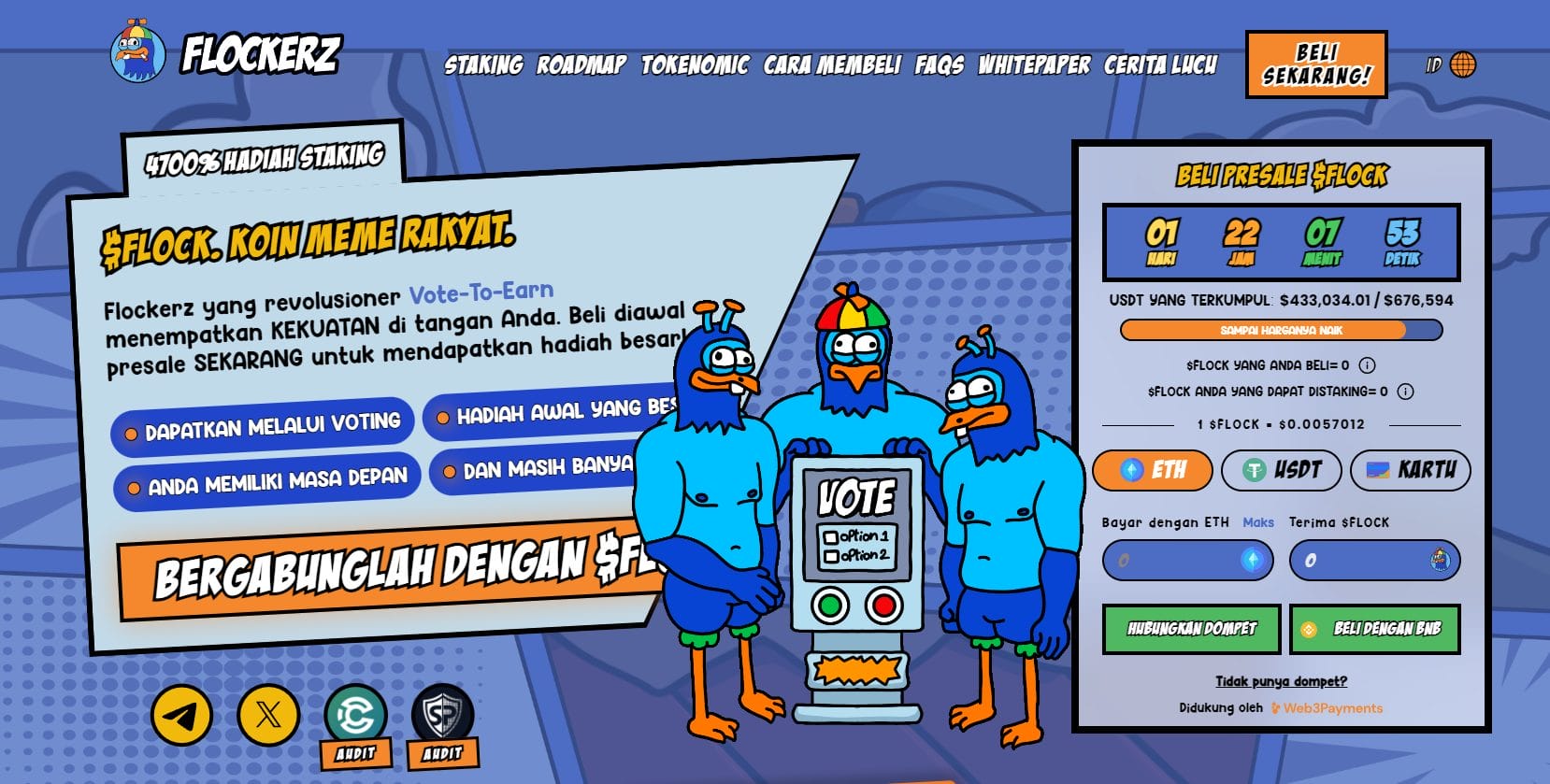 flockerz - ICO Meme Coin Terbaik yang Harus Dibeli Sebelum Musim Altcoin 2025