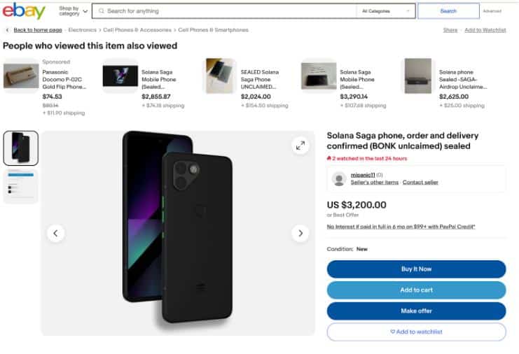 Saga Phone Ebay