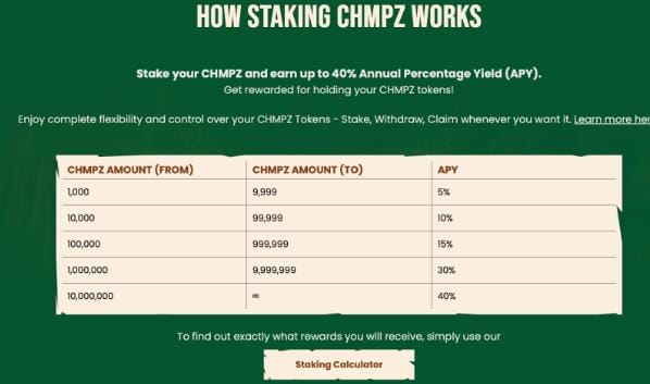 Chimpzee Staking