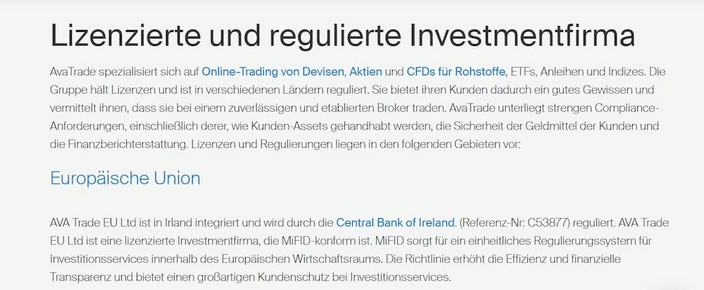 Regulierung