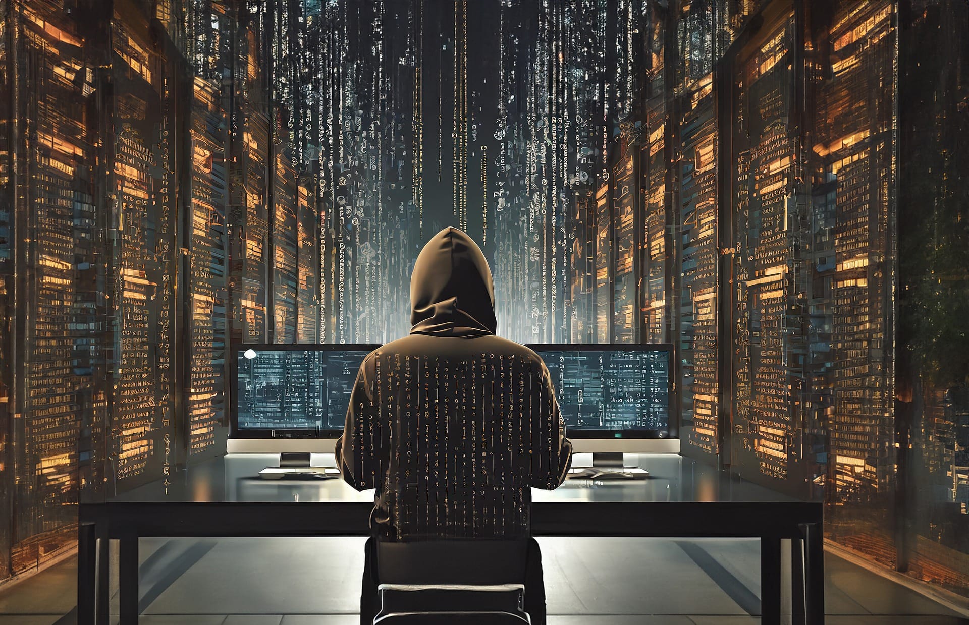 Hacker im Netz
