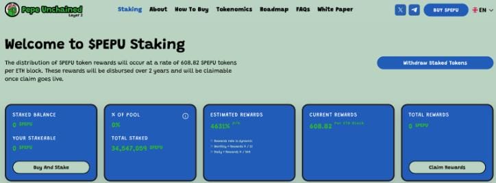 Pepe Staking