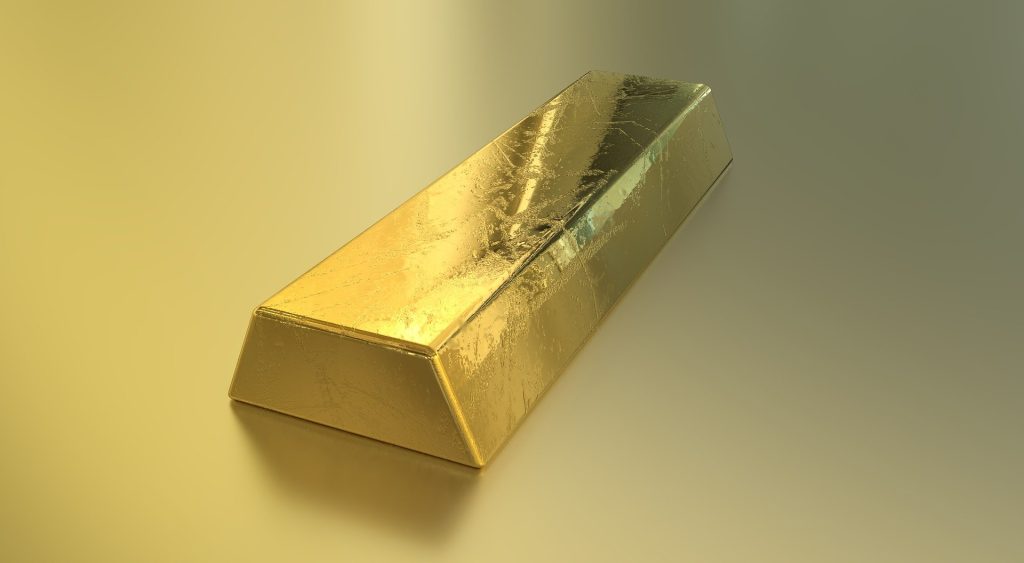 Ein großer Goldbarren