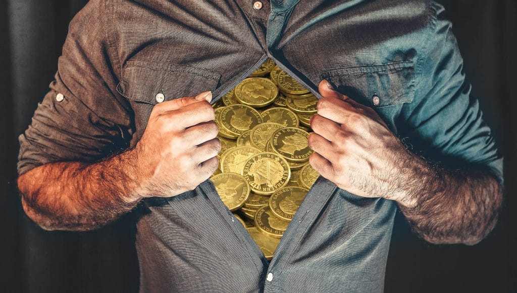 Viele Geld und Vermögen