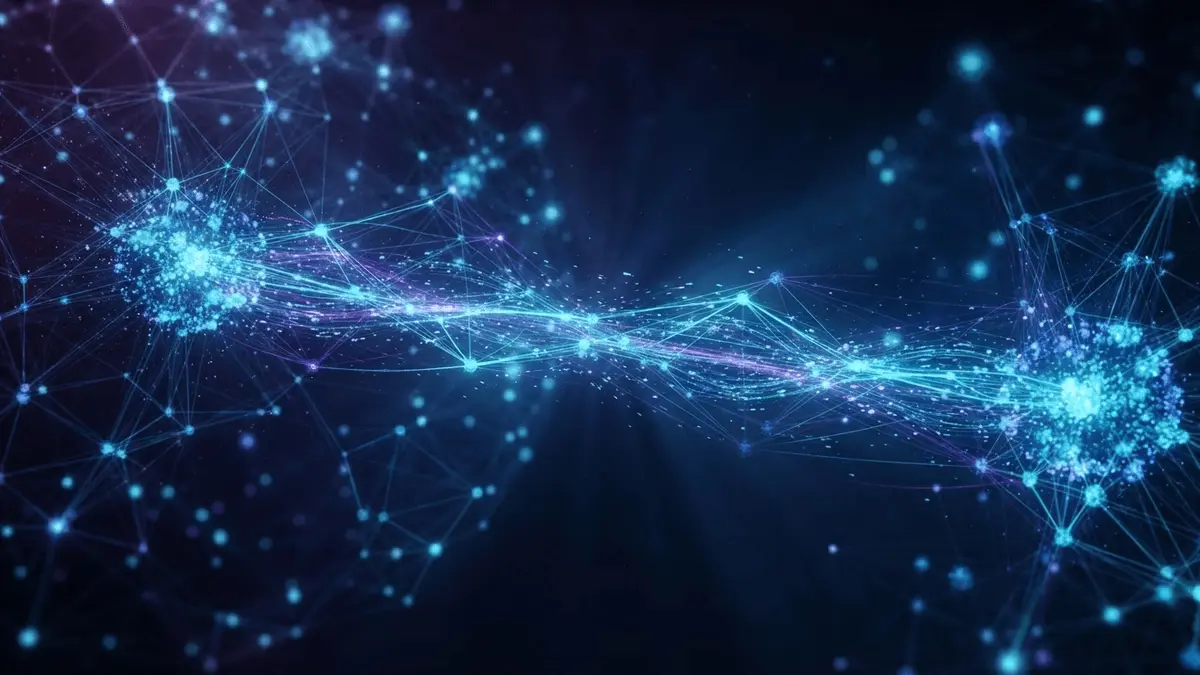 Blockchain network visualization showing Bitcoin transaction flow between wallet addresses