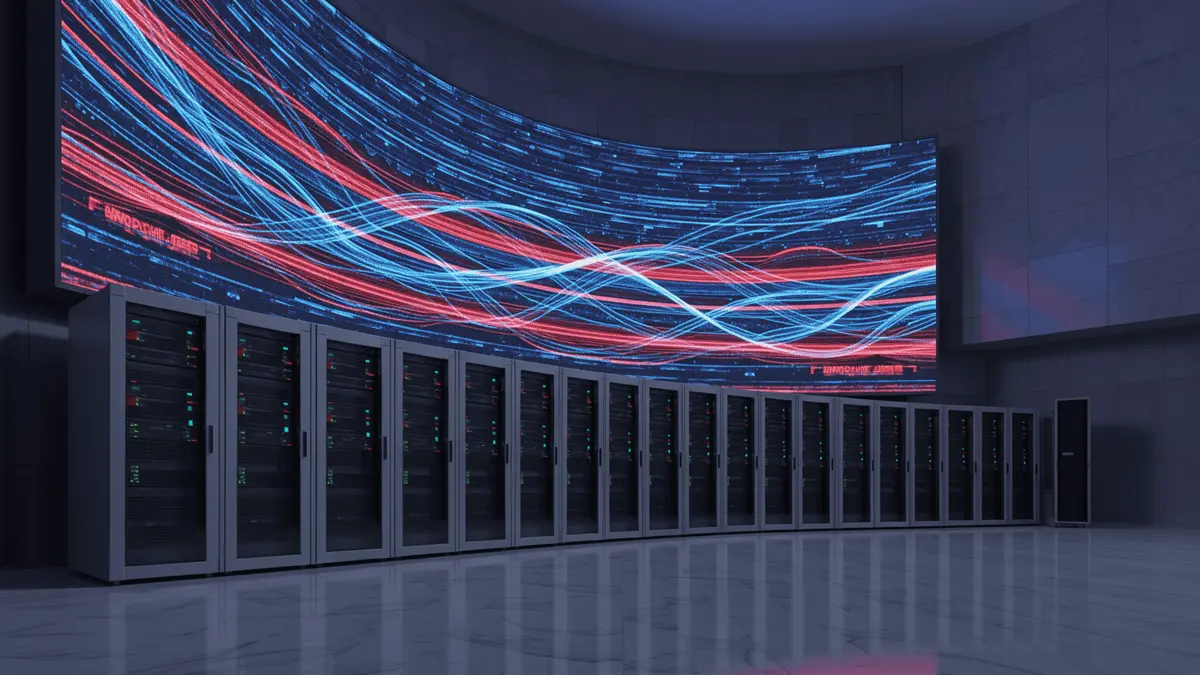 Russian digital ruble CBDC infrastructure visualization with data streams and modern banking technology