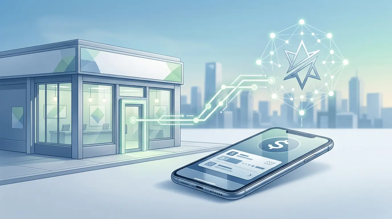 Smartphone and blockchain payment network illustrating MoneyGram’s MGUSD stablecoin on Stellar