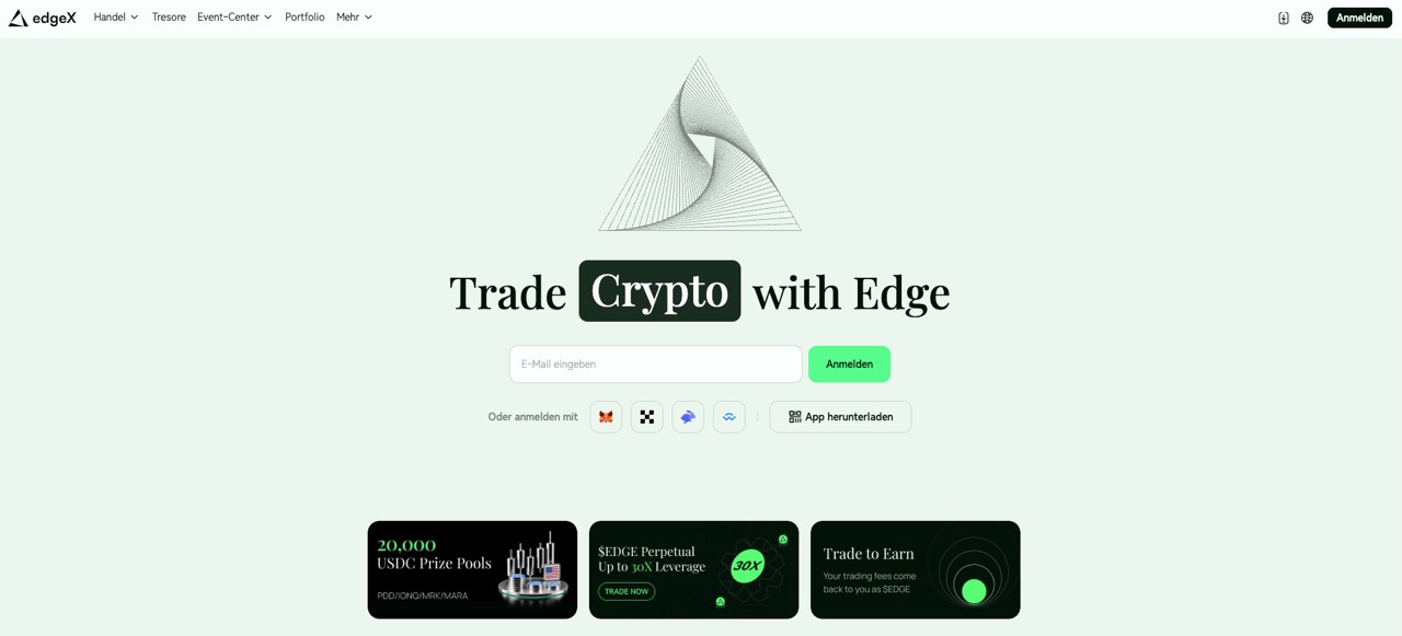 edgeX Startseite
