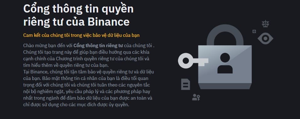 Bảo mật tài khoản Binance