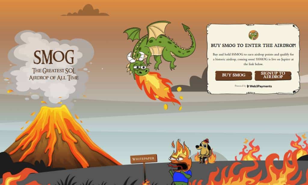 Meme coin SMOG trên mạng Solana