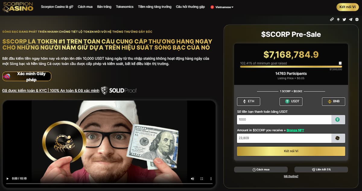 Sự trỗi dậy của Scorpion Casino (SCORP) Cách dự án này sẽ thay đổi cả ngành cá cược tiền điện tử