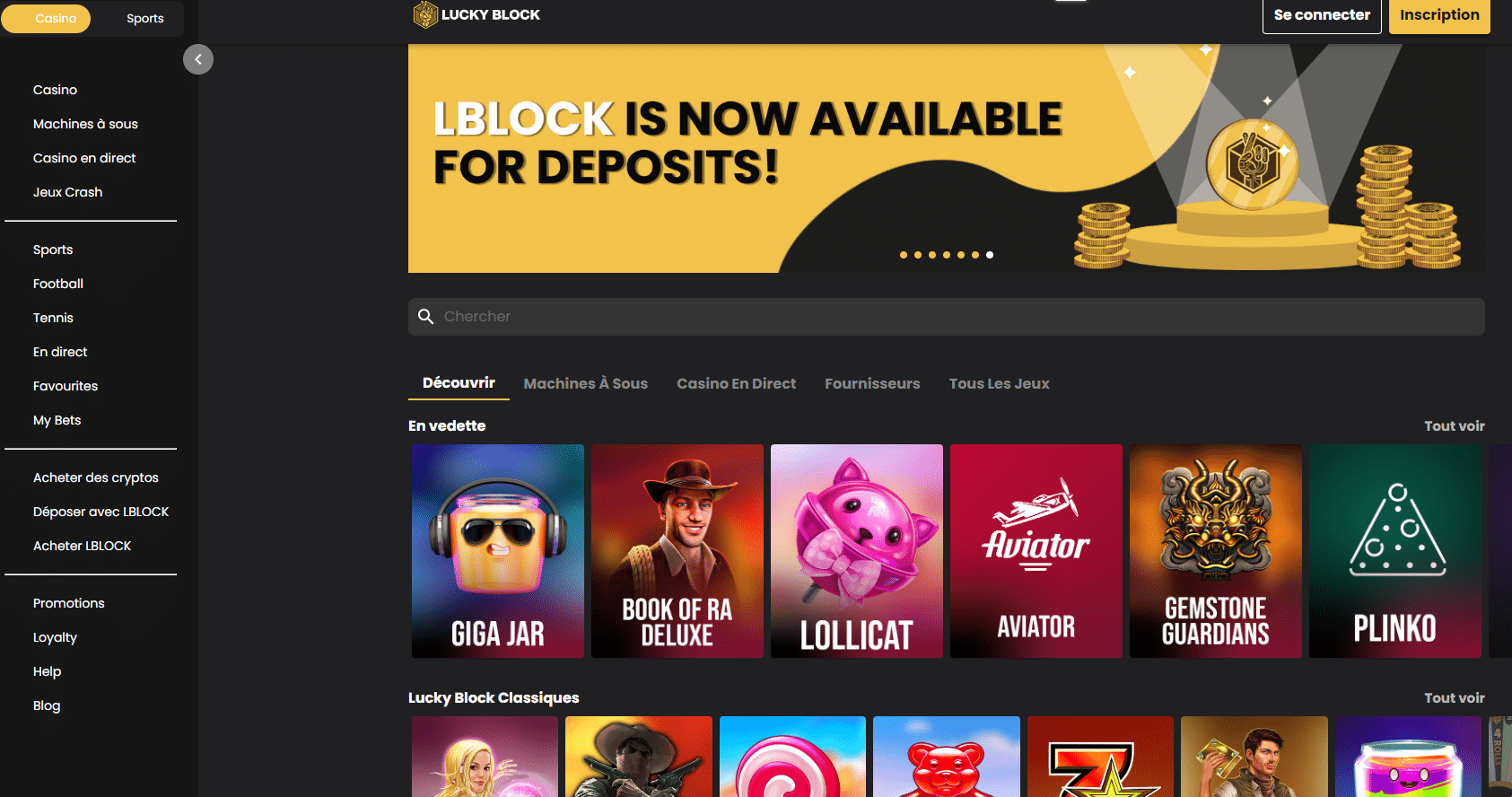 Lucky Block Casino : Notre avis sur ce casino crypto en 2026