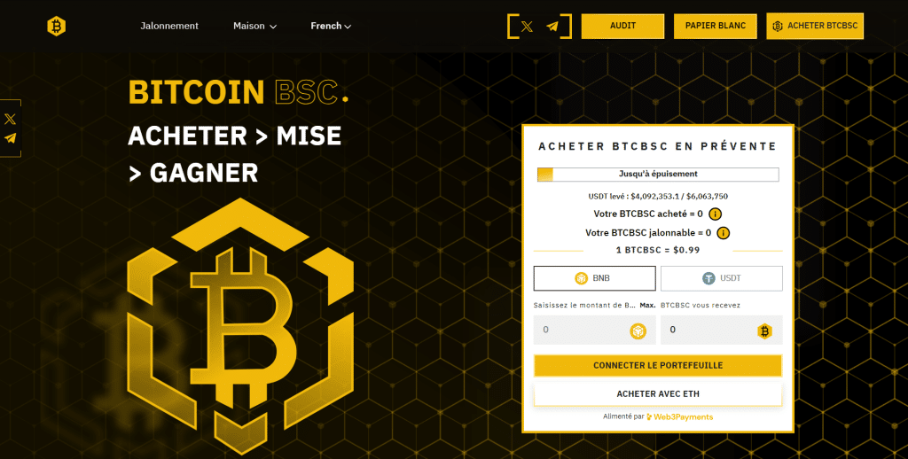 bitcoin bsc prévente jeton btcbsc
