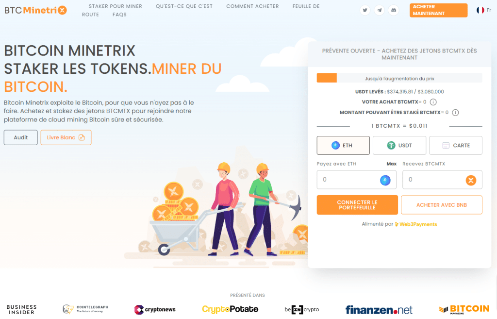 bitcoin minetrix stake btcmtx prevente 2023