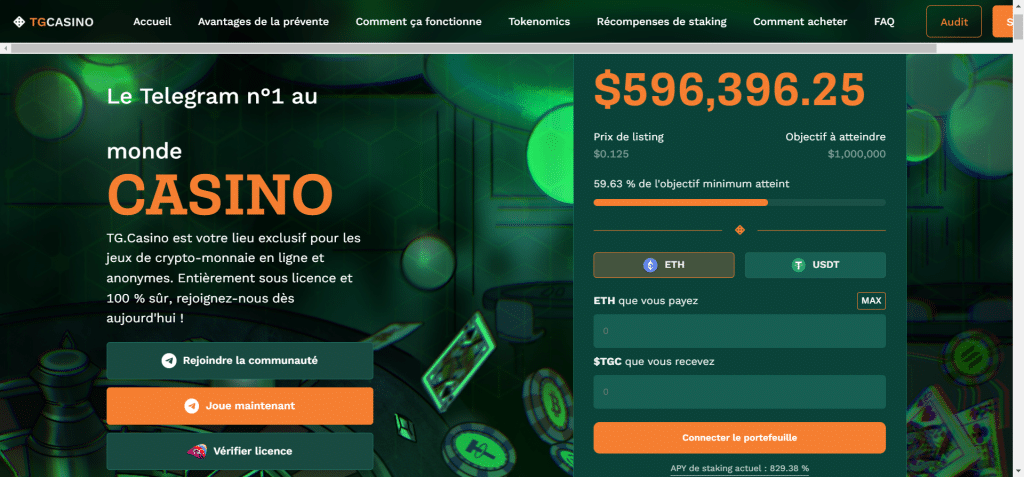 prevente jetons tg casino meilleur casino crypto telegram 2023