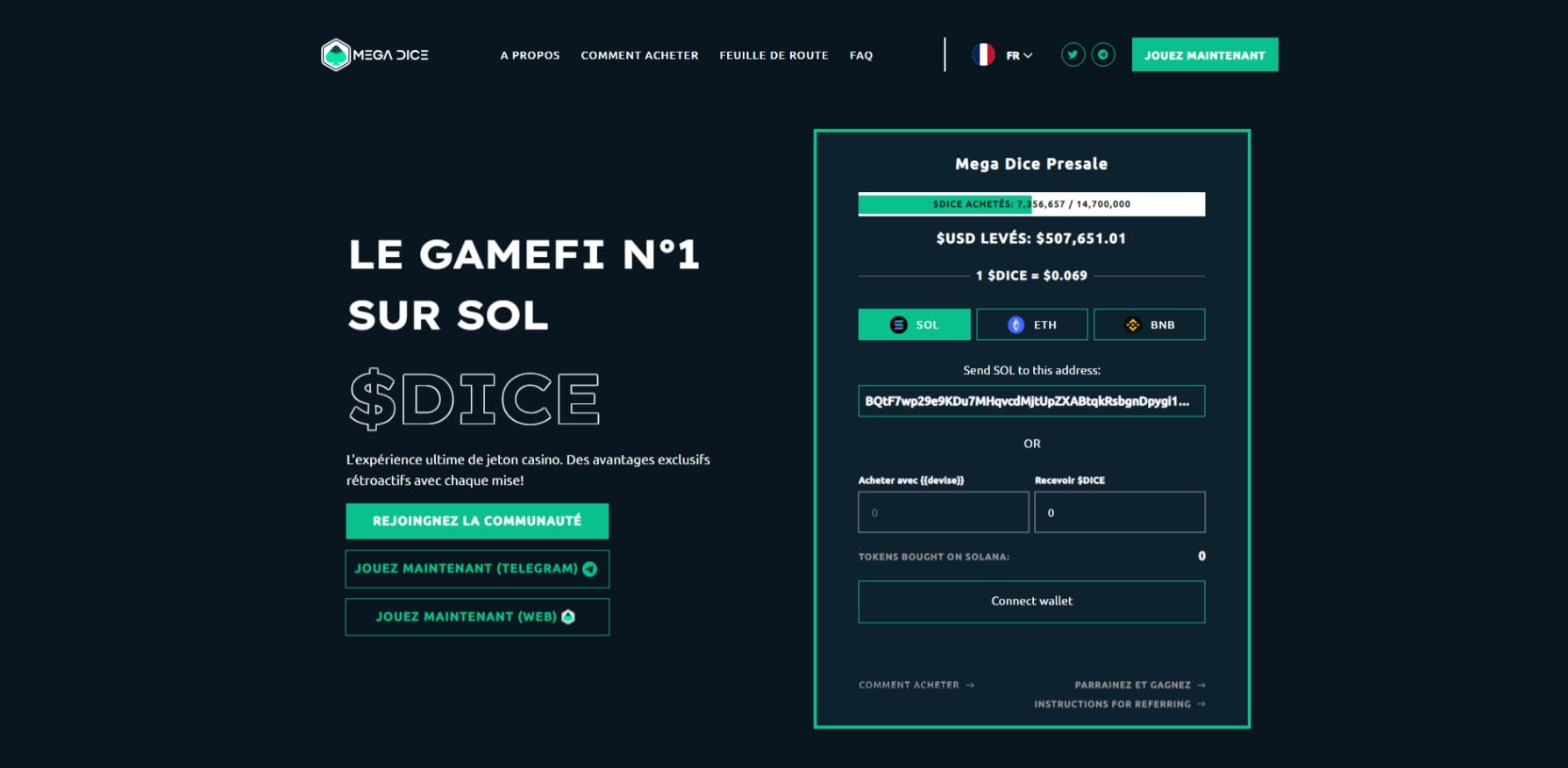 mega dice 500k