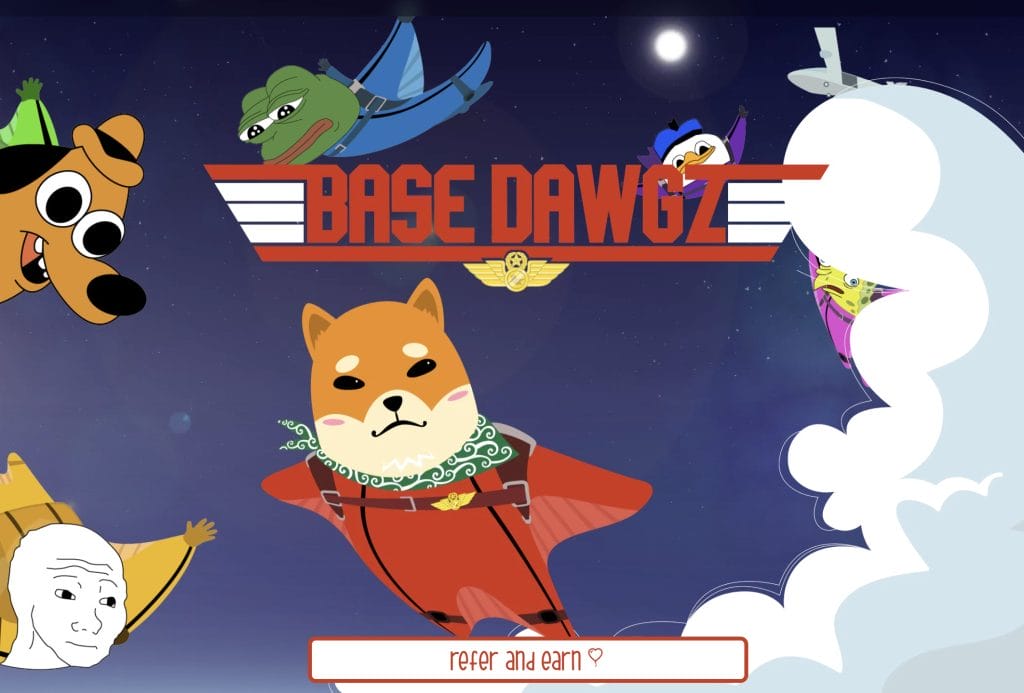 Une capture d'écran du site Base Dawgz.