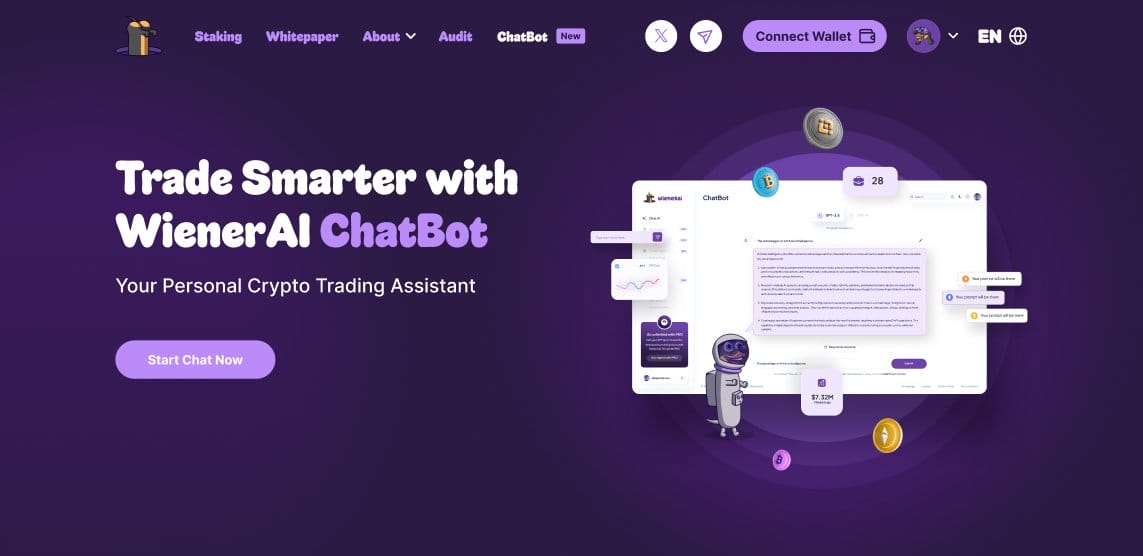 wienerAI trading bot crypto